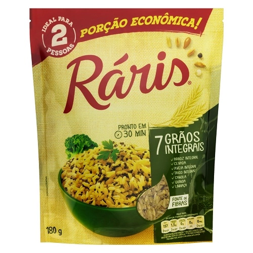 Arroz Integral 7 Grãos Ráris Sachê 180g