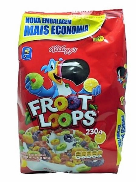 Cereal Matinal Frutas Kelloggs Froot Loops Pacote 230g