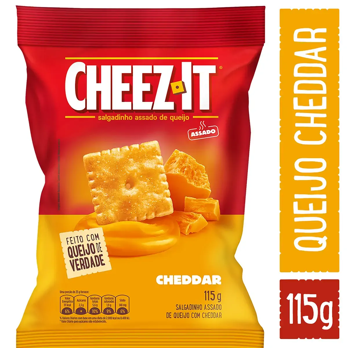 Snack Cheddar Cheez It Pacote 115g
