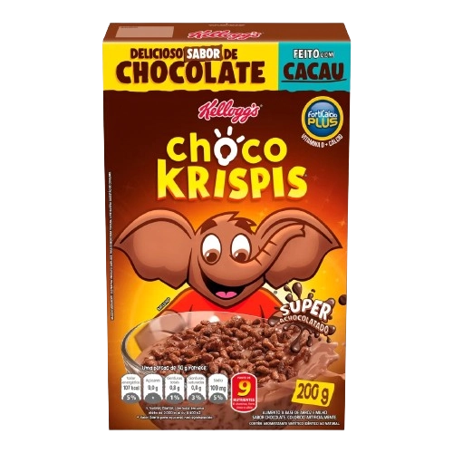 Cereal Matinal Chocolate Kelloggs Choco Krispis Caixa 200g