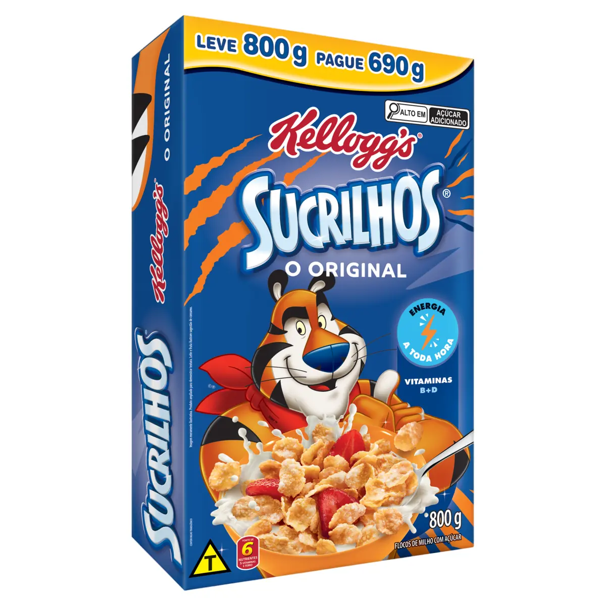 Cereal Matinal Original Kelloggs Sucrilhos Caixa Leve 800g Pague 690g