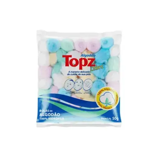 Algodão Hidrófilo Topz Bola Colors