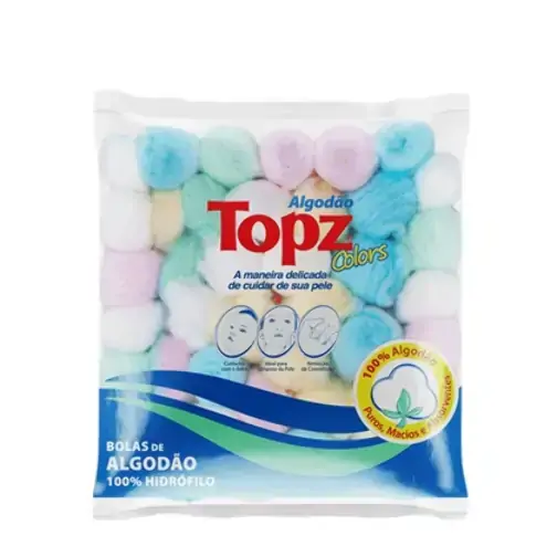 Algodão Hidrófilo Topz Bola Colors