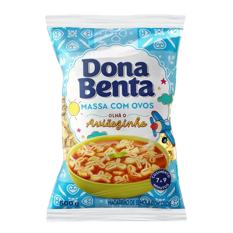 Macarrão De Sêmola Com Ovos Aviãozinho Dona Benta Pacote 500g