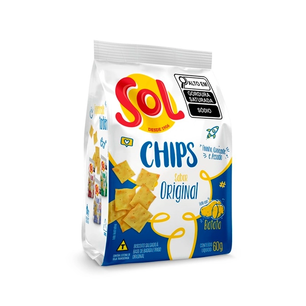 Sol Chips Sabor Original 60g