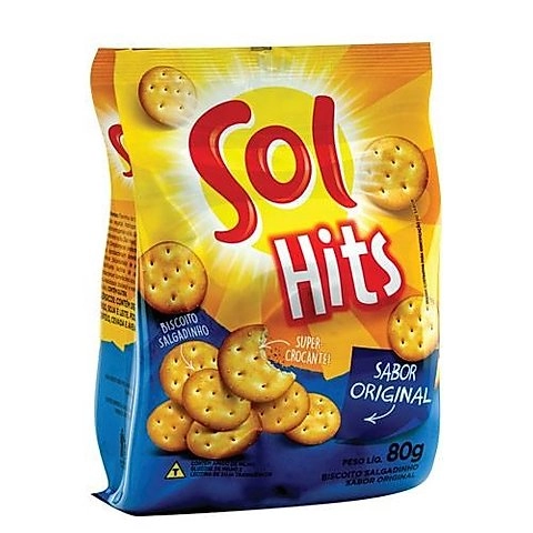 Biscoito Original Sol Hits Pacote 80g