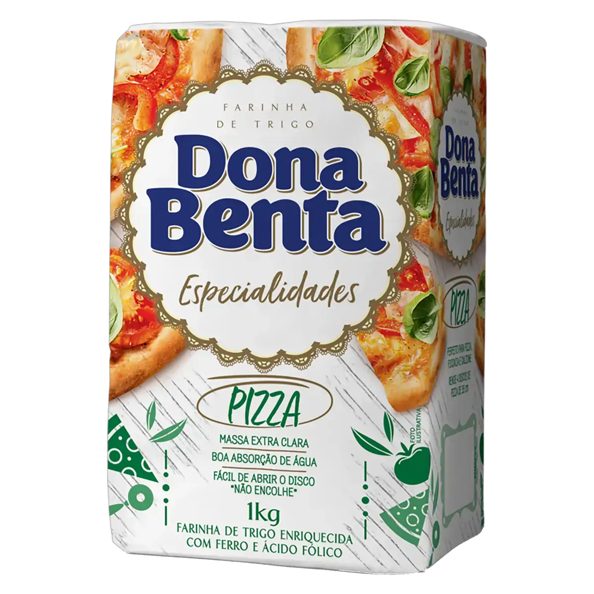 Farinha De Trigo Tipo 1 Para Pizza Dona Benta Pacote 1kg