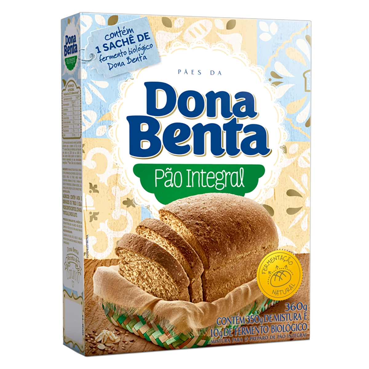 Mistura Para Pão Integral Dona Benta Caixa 360g