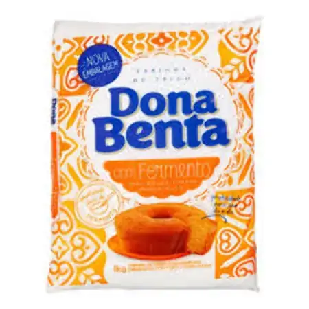 Farinha De Trigo Com Fermento Dona Benta Pacote 1kg