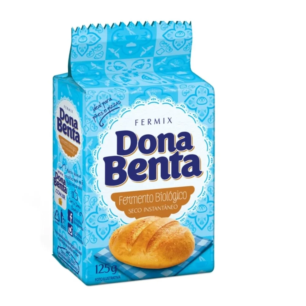 Fermento Biológico Seco Instantâneo Dona Benta Fermix Pacote 125g