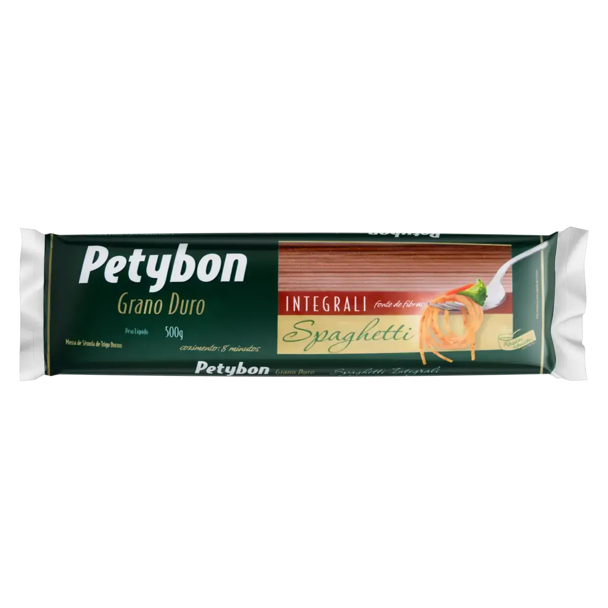 Macarrão De Sêmola De Trigo Grano Duro Integral Spaghetti Petybon Pacote 500g
