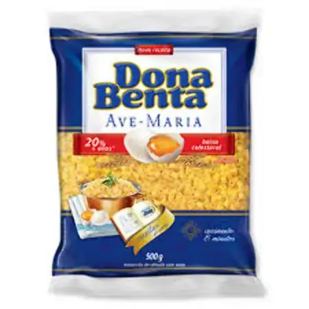 Macarrão De Sêmola Com Ovos Ave Maria Dona Benta Pacote 500g
