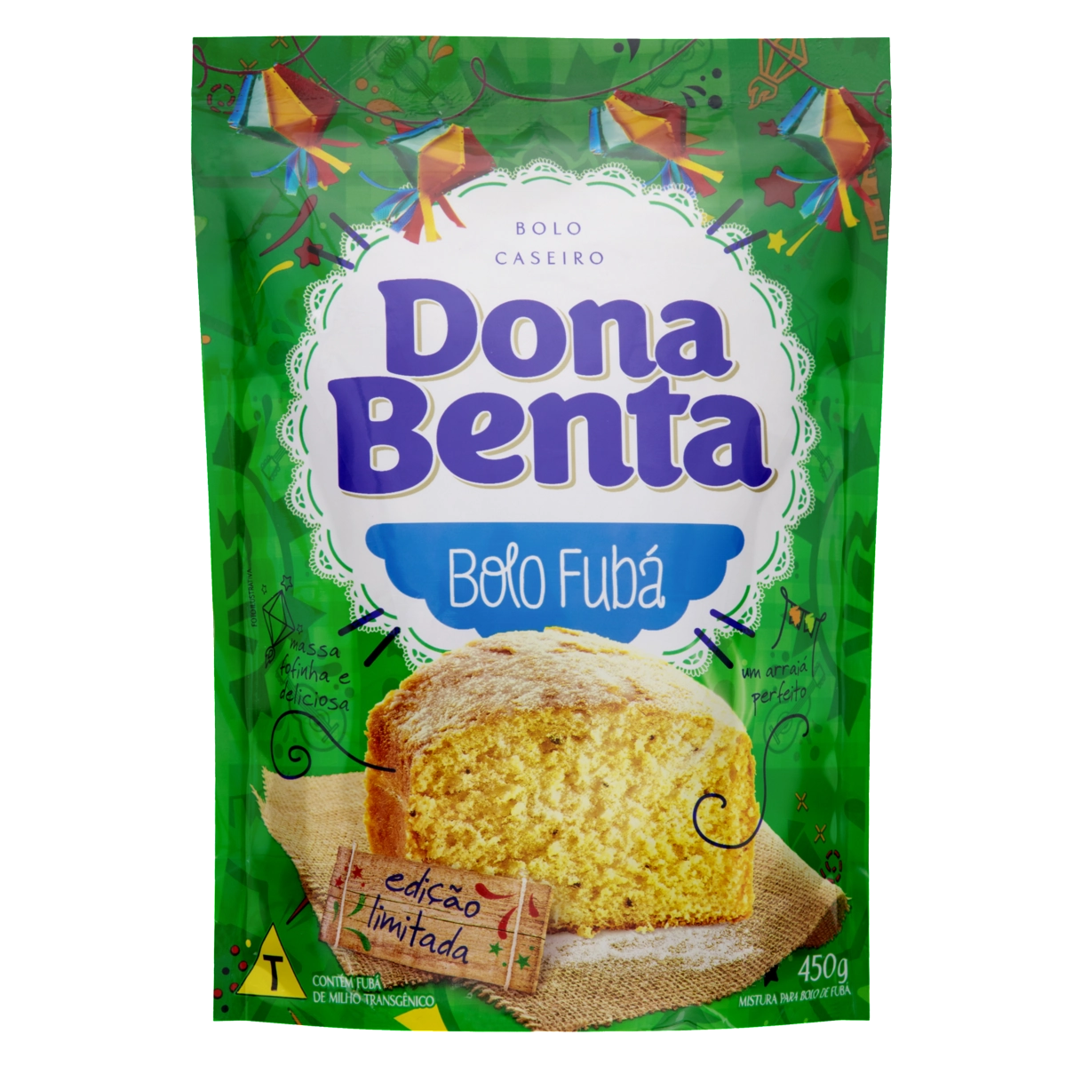 Mistura Para Bolo Fubá Com Erva Doce Dona Benta Sachê 450g