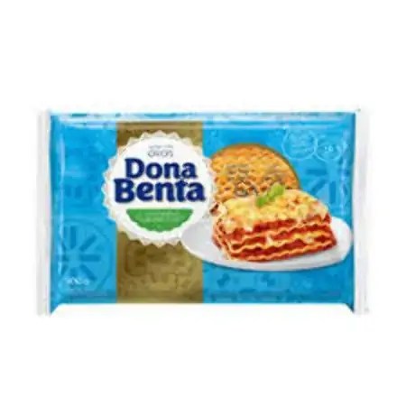 Massa De Sêmola Com Ovos Para Lasanha Tradicional Dona Benta Pacote 500g