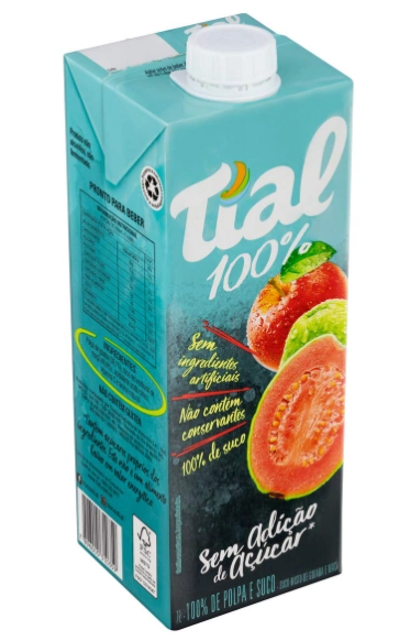 Suco Goiaba E Maçã Tial 100 Caixa 1l
