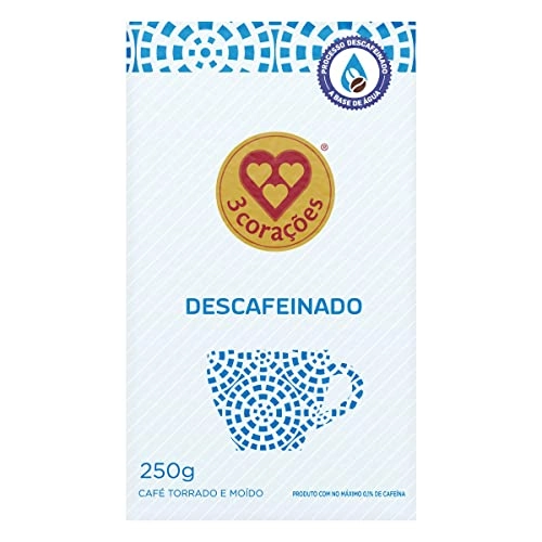 Café Torrado E Moído A Vácuo Descafeinado 3 Corações Pacote 250g