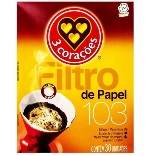 Filtro Papel 3 Coracoes 103