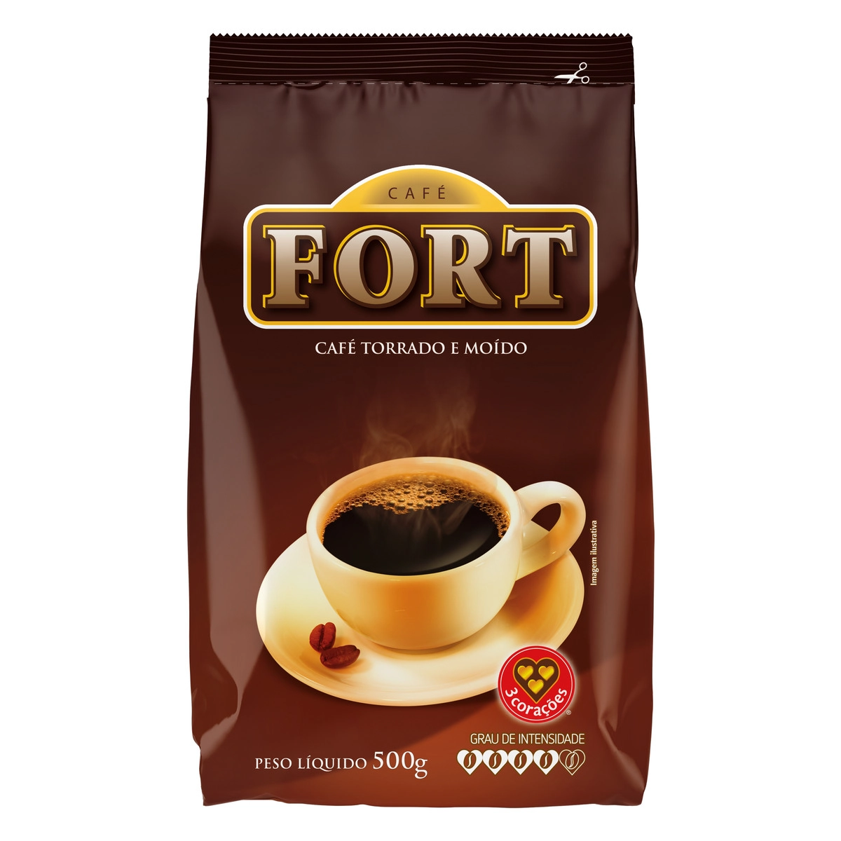 Café Torrado E Moído Fort Pacote 500g