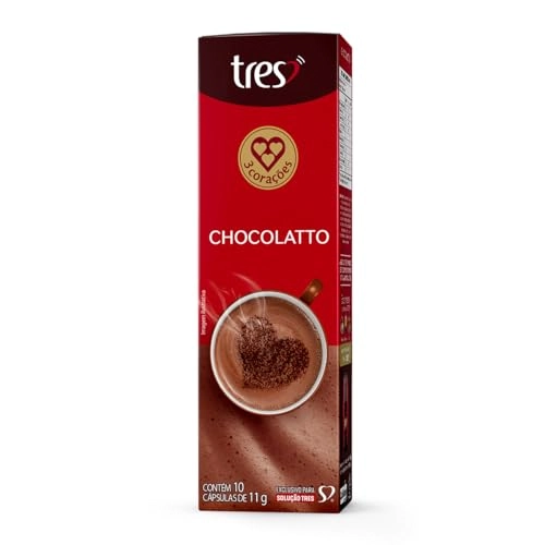 Chocolate Quente Em Cápsula Chocolatto 3 Corações Caixa 10 Unidades