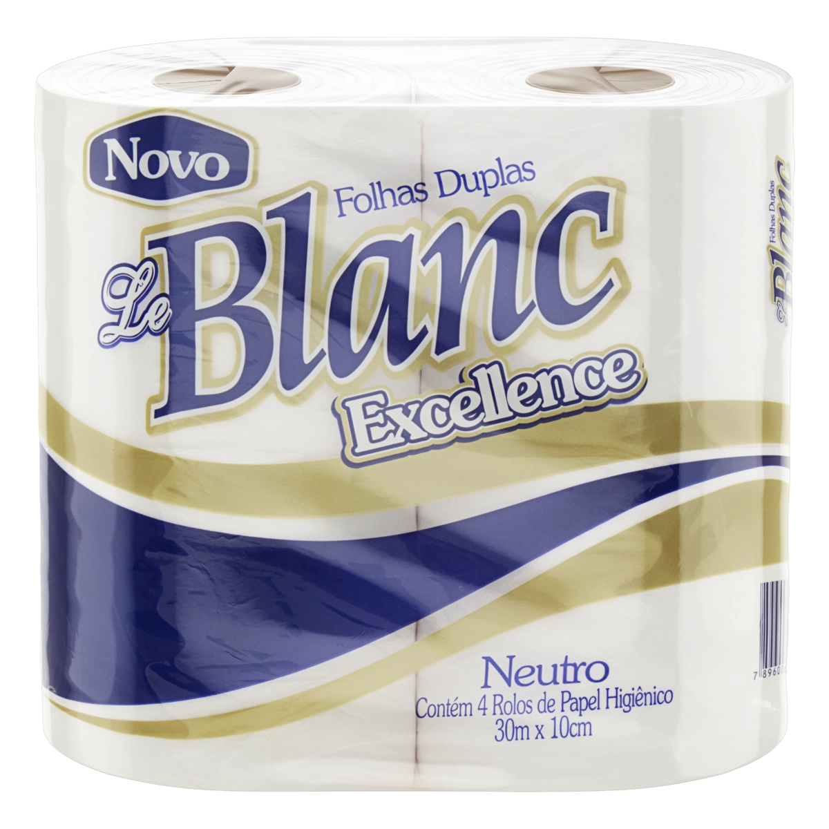 Papel Higiênico Folha Dupla Neutro Le Blanc Excellence 30m Pacote 4 Unidades