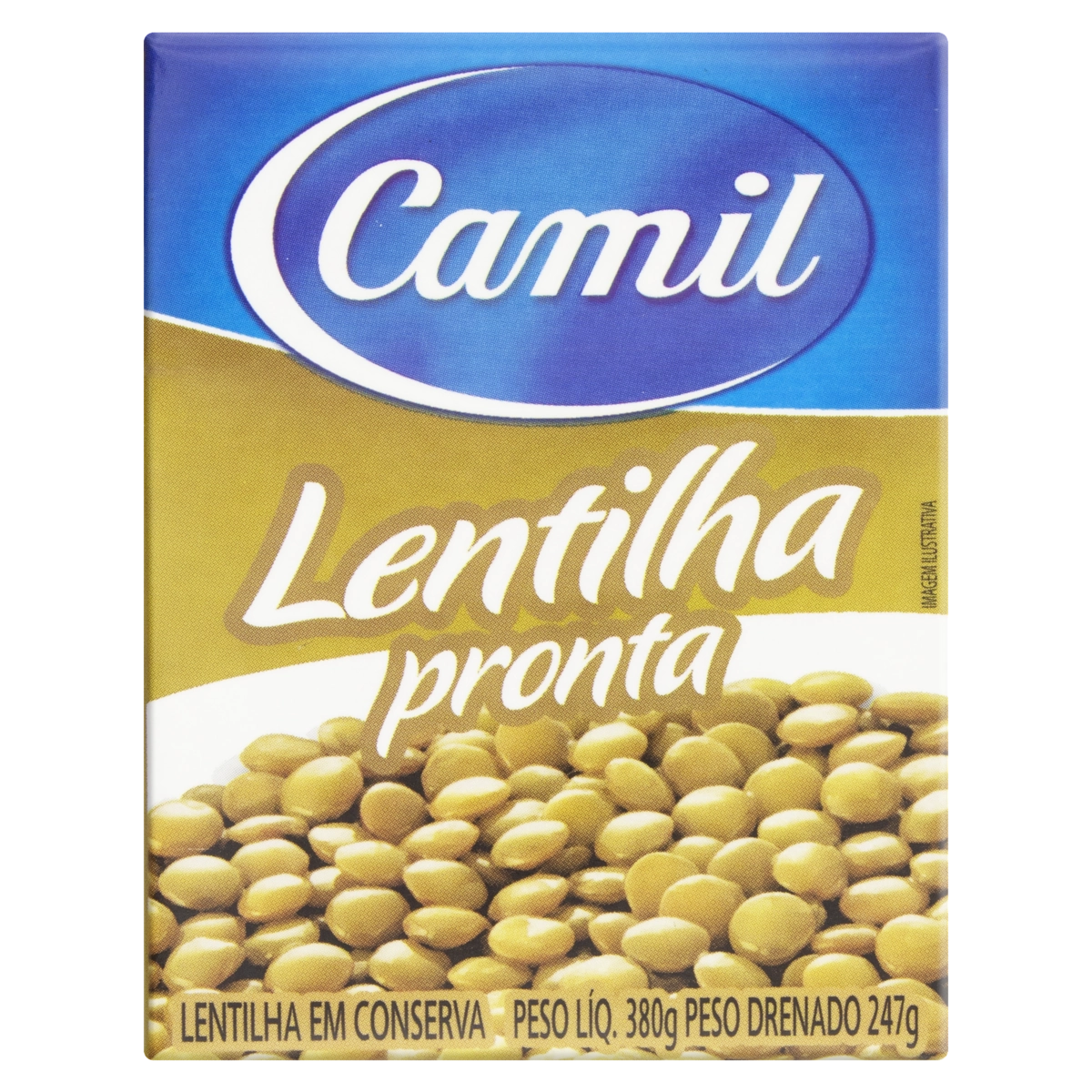 Lentilha Em Conserva Camil Caixa 247g