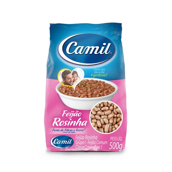 Feijão Rosinha Tipo 1 Camil Pacote 500g