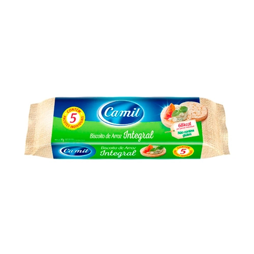 Bisc Arroz Camil Integral Unidose 90g