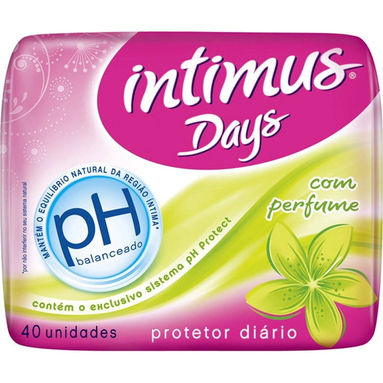 Protetor Diário Sem Abas Intimus Frescor Diário Pacote 40 Unidades Leve Mais Pague Menos