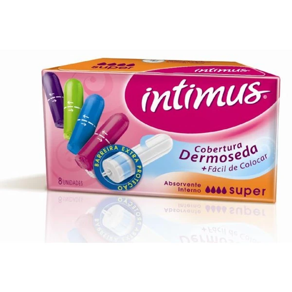 Absorvente Interno Digital C/8 Mini C/porta Absorvente Intimus