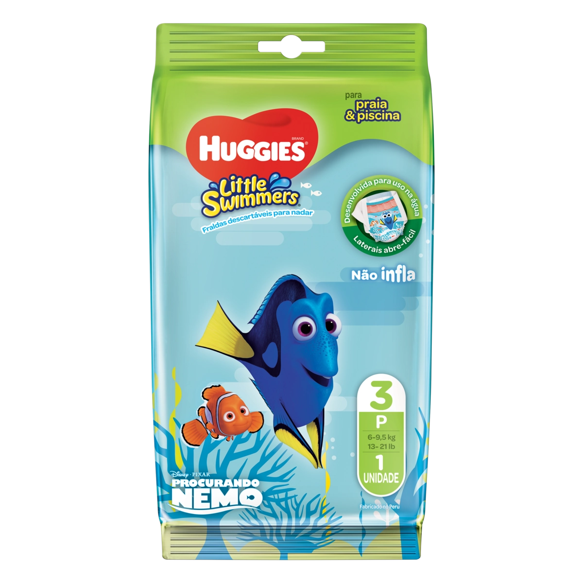 Fralda Descartável Infantil Praia Piscina Huggies Little Swimmers P