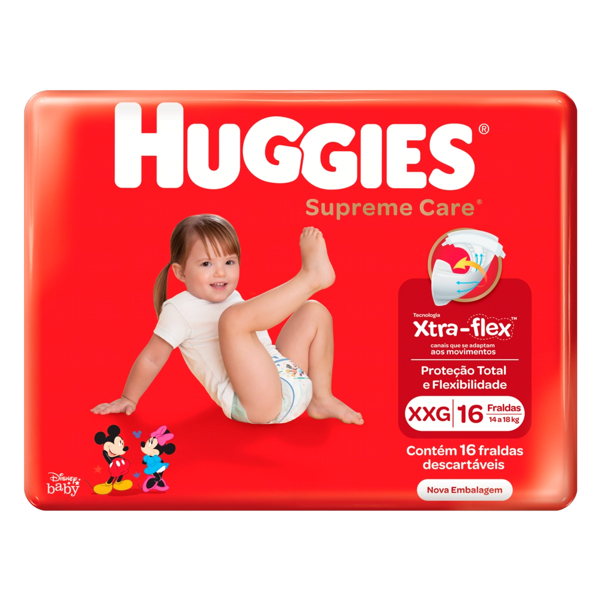 Fralda Huggies Supr .care Jumbo Xxg 16un