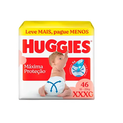 Fralda Huggies Supreme Care Hiper Xxxg C/46