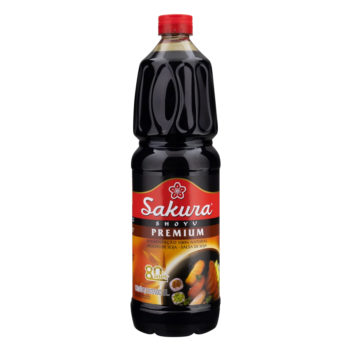 Molho Shoyu Sakura Premium Garrafa 1l