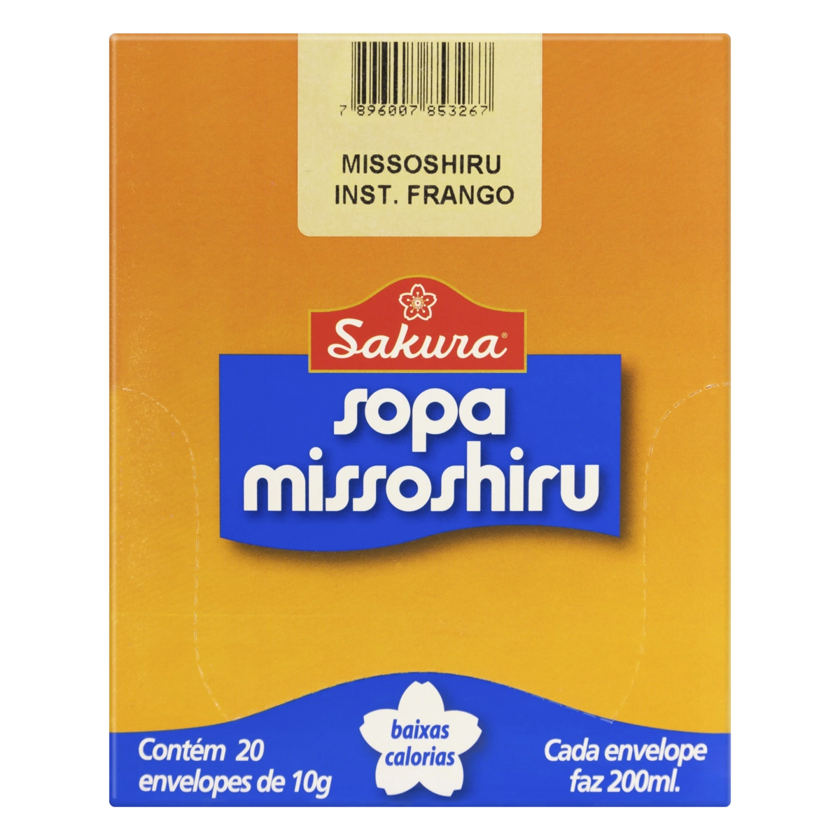 Sopa Instantânea Missoshiru Frango Sakura Caixa 20 Unidades 10g Cada