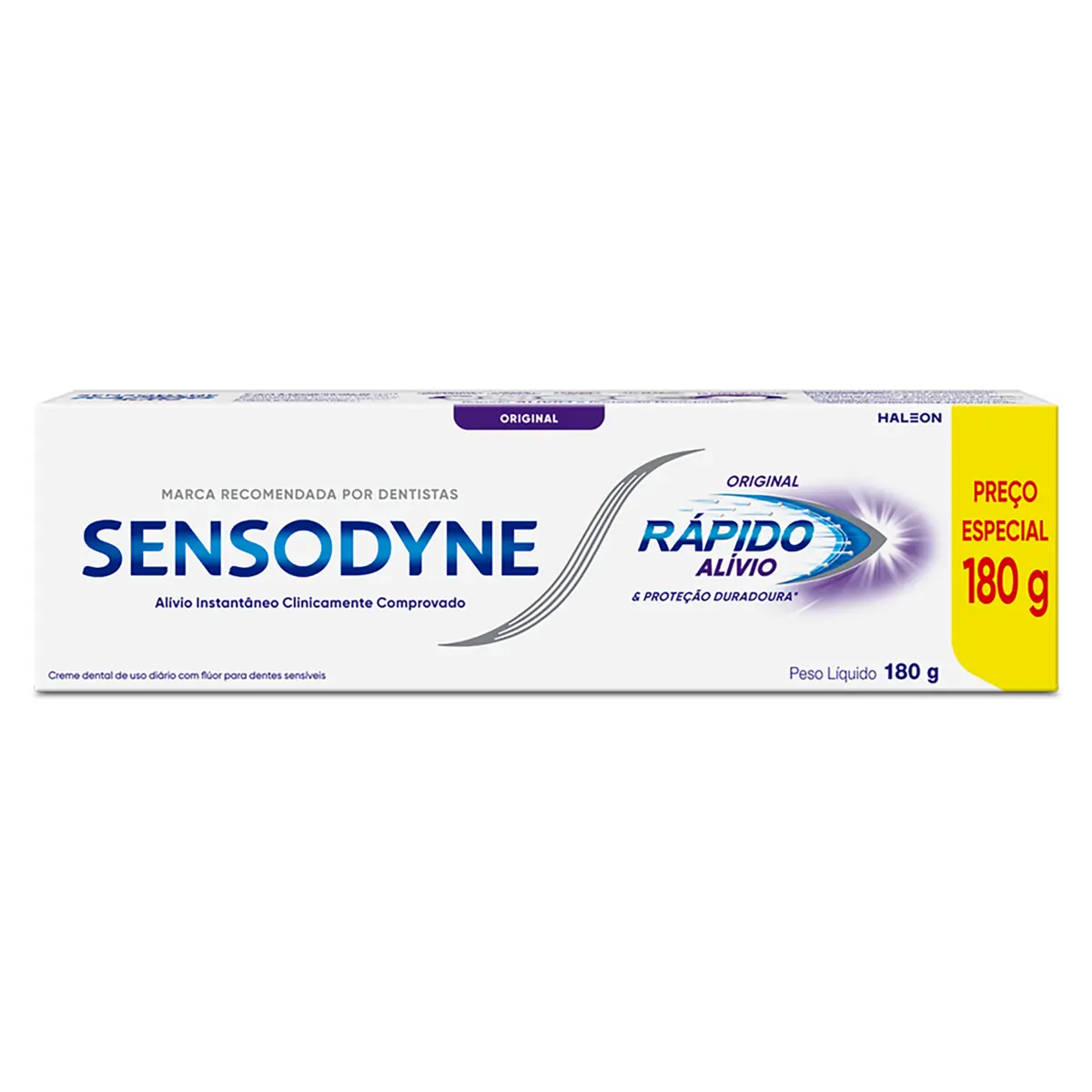 Creme Dental Original Sensodyne Rápido Alívio Proteção Duradoura Caixa 180g