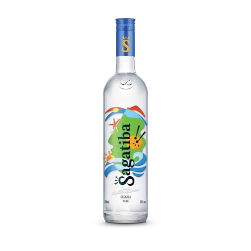 Cachaça Pura Cristalina Sagatiba Garrafa 700ml