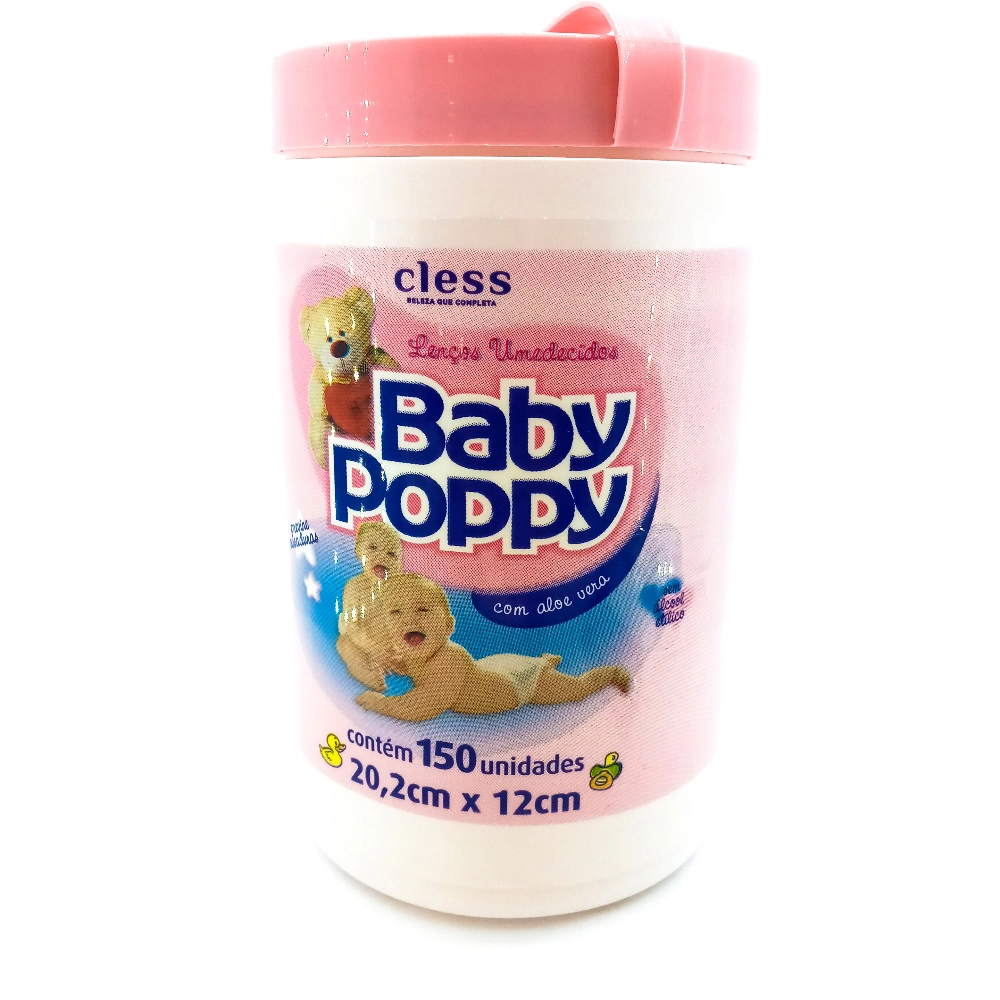 Lencos Umedecidos Baby Poppy 150unidade