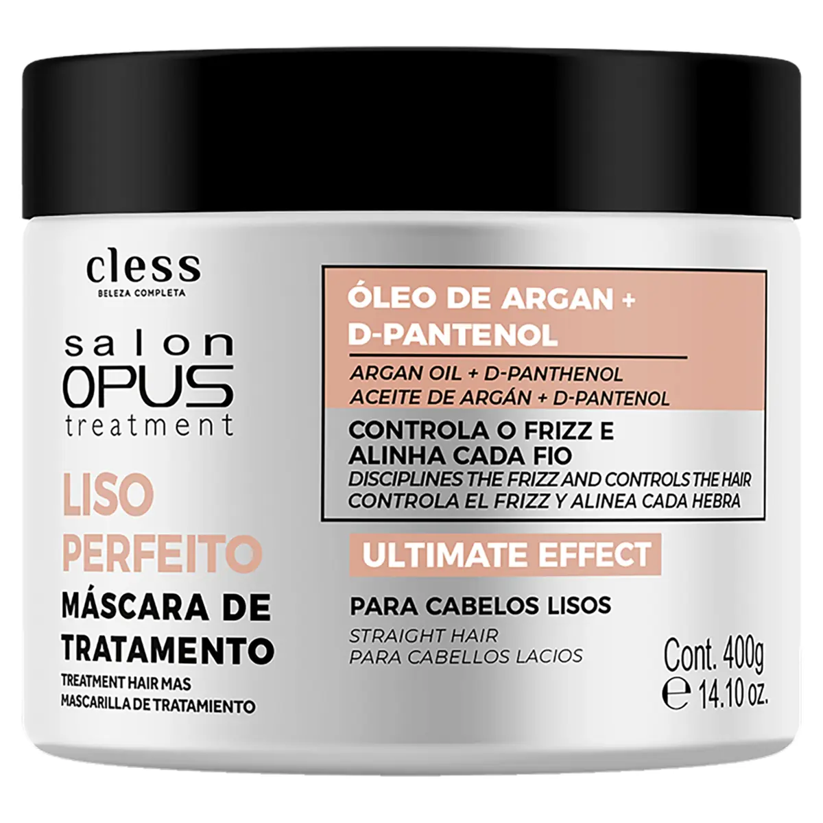 Máscara De Tratamento Salon Opus Liso Perfeito Pote 400g