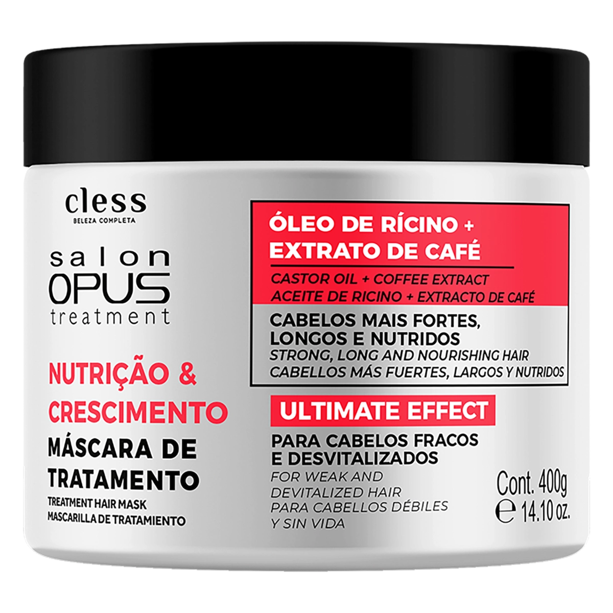Máscara De Tratamento Salon Opus Nutrição Crescimento Pote 400g