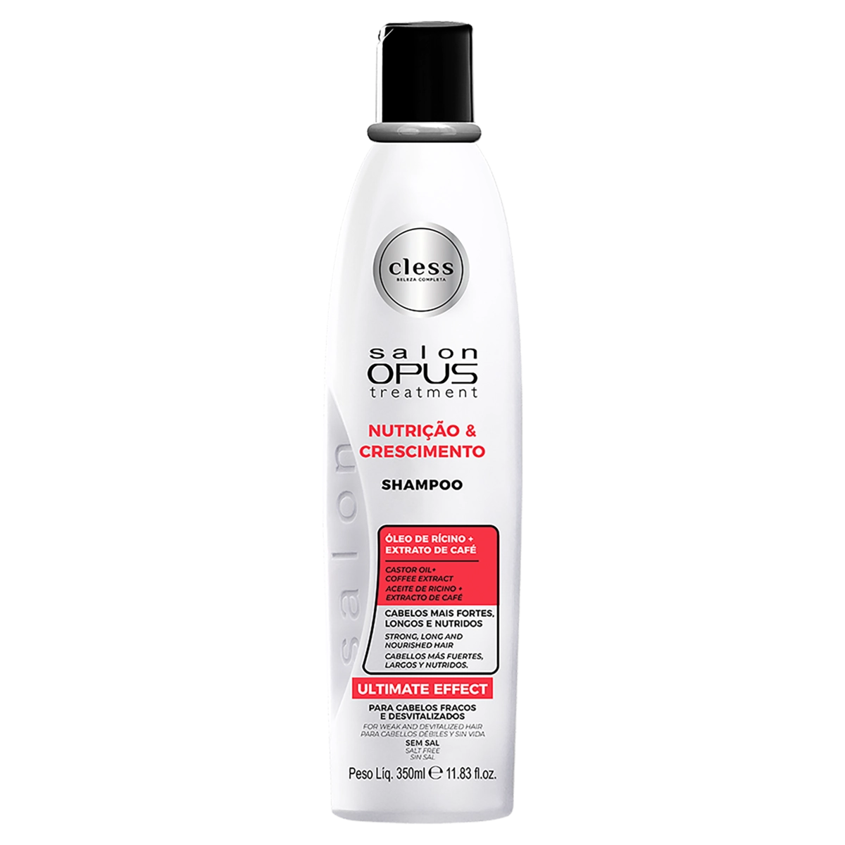 Shampoo Salon Opus Nutrição Crescimento Frasco 350ml