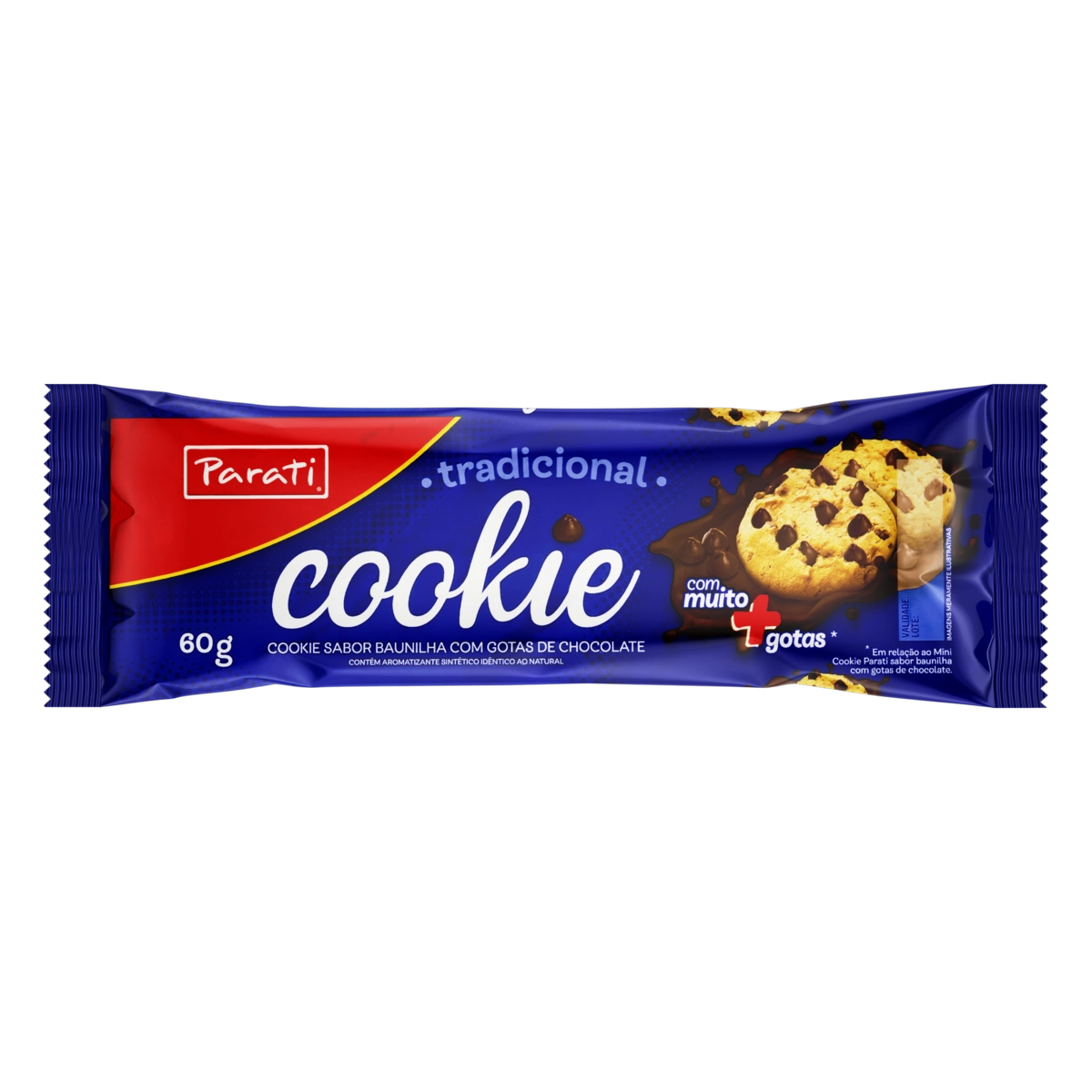 Biscoito Cookie Tradicional Parati Pacote 60g