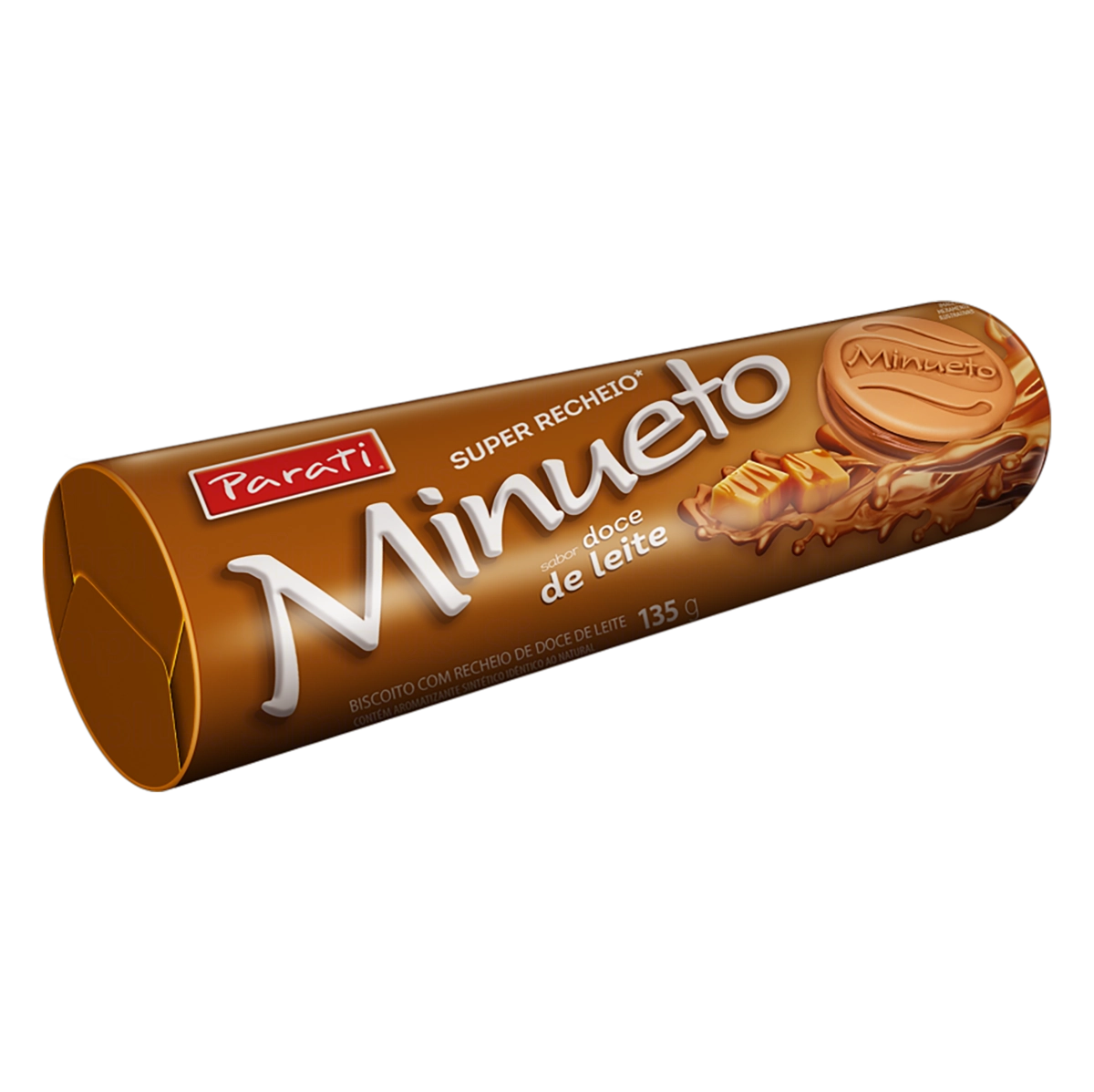 Biscoito Recheio Doce De Leite Minueto Super Recheio Pacote 135g