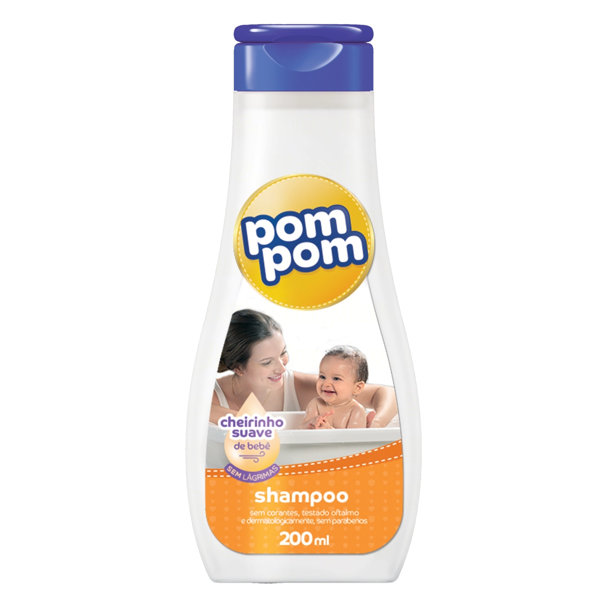 Shampoo Infantil Suave Pom Pom Frasco 200ml