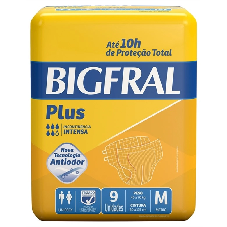 Fralda Adulto Bigfral Plus M C/9