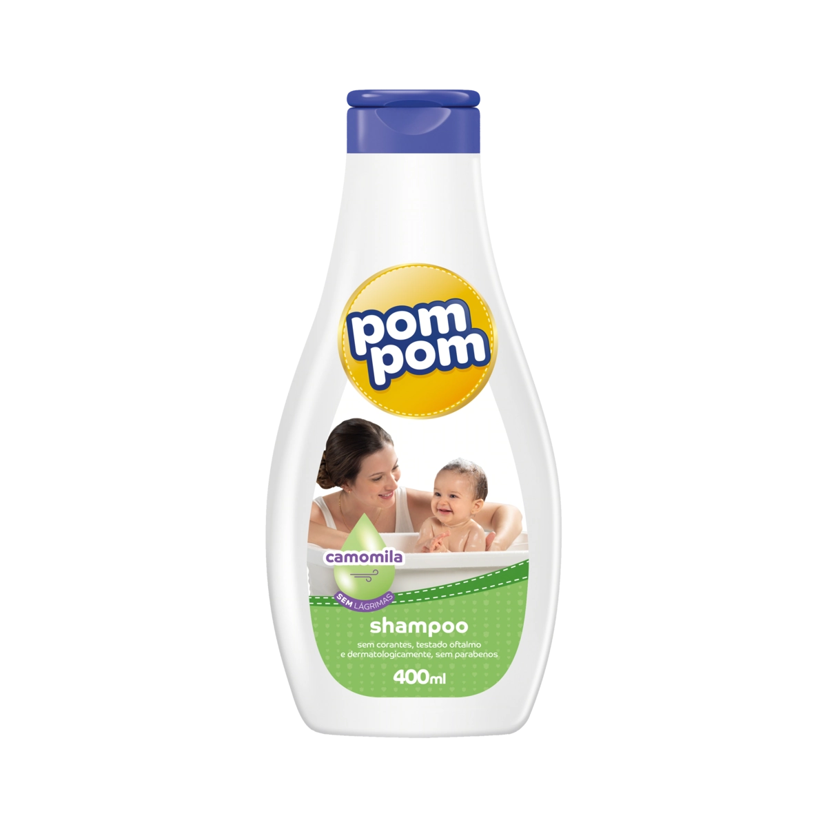 Shampoo Infantil Camomila Pom Pom Frasco 400ml