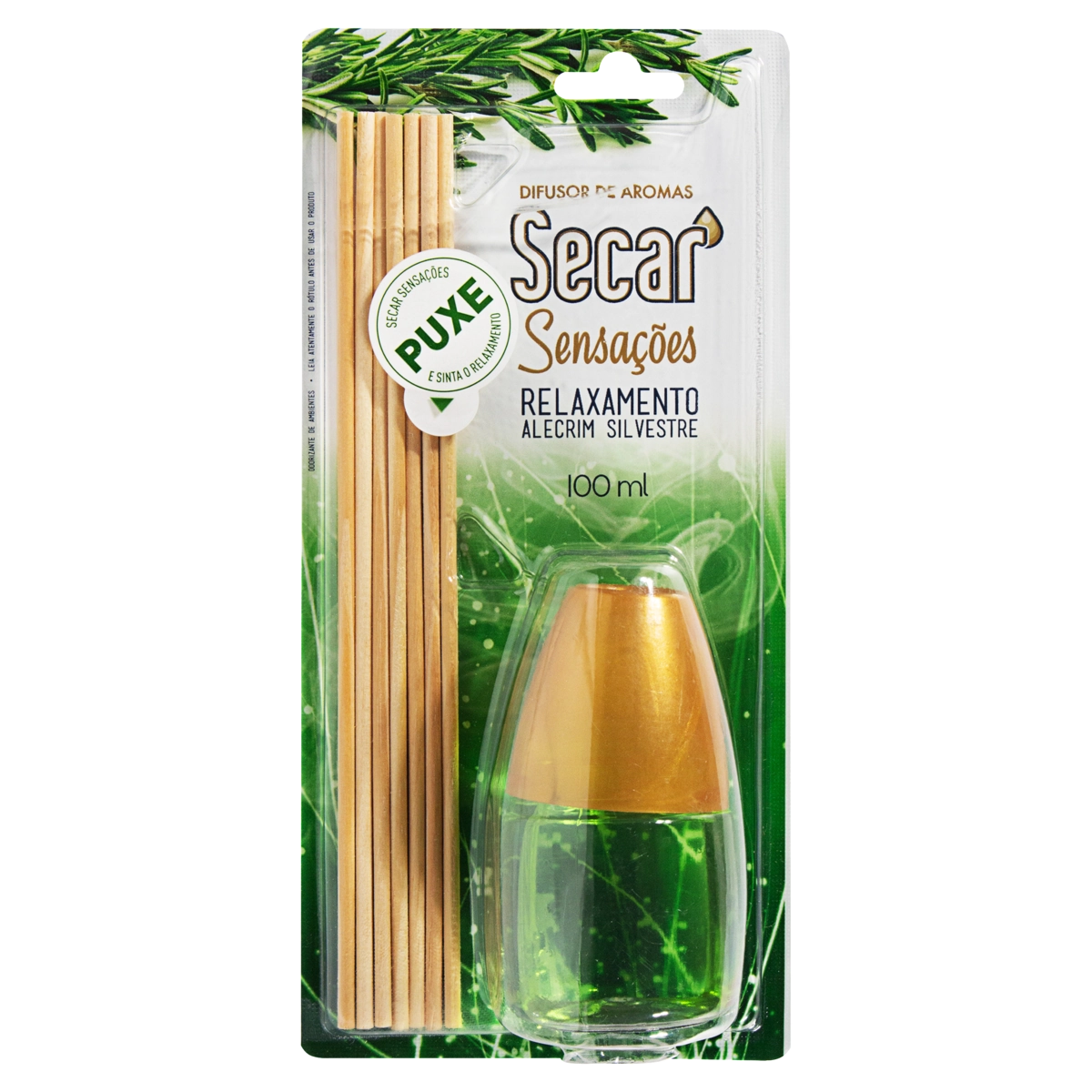 Difusor De Ambiente Alecrim Silvestre Secar Sensações Blister 100ml