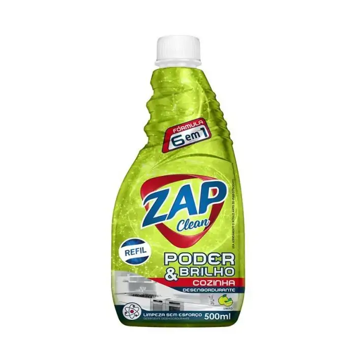 Limp Cozinha Zap Clean Deseng Limao Refil 500ml