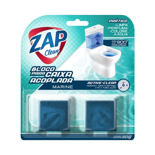 Bloco P/caixa Acop Zap Clean 50g C/2 Marine