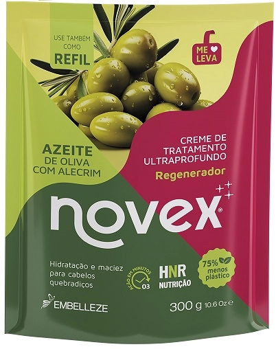 Novex Cr Trat Refil 300g Azeite Oliva