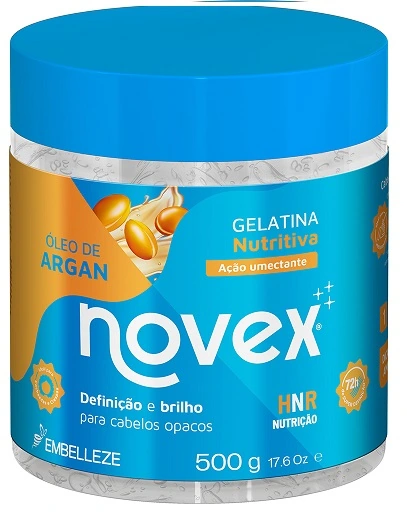 Gelatina Novex 500g Oleo De Argan Nutritiva